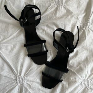 Zara Black Heeled Sandals